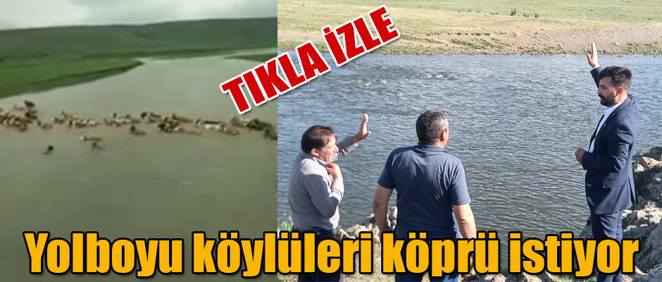 Susuz İlçesi Yolboyu köylüleri köprü istiyor