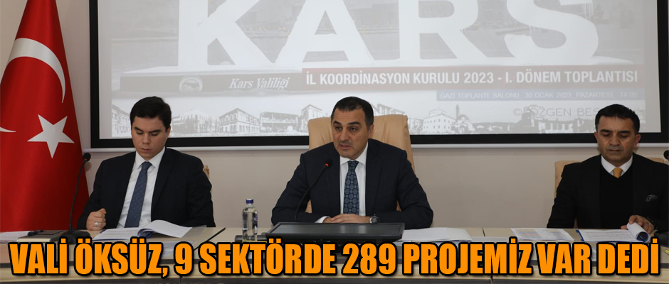 VALİ BELEDİYE BAŞKAN VEKİLİ TÜRKER ÖKSÜZ 9 SEKTÖRDE 289 PROJEMİZ VAR