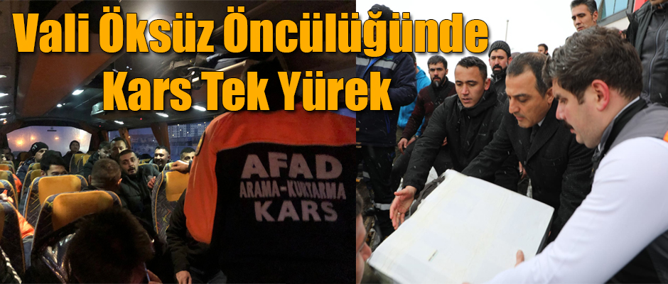 Vali Belediye Başkan Vekili Türker Öksüz Öncülüğünde Kars Tek Yürek