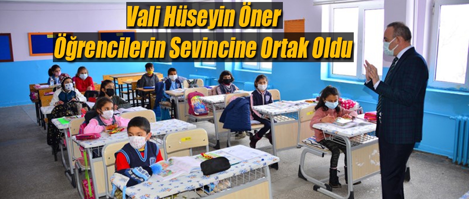 Vali Öner Öğrencilerin sevincine ortak oldu