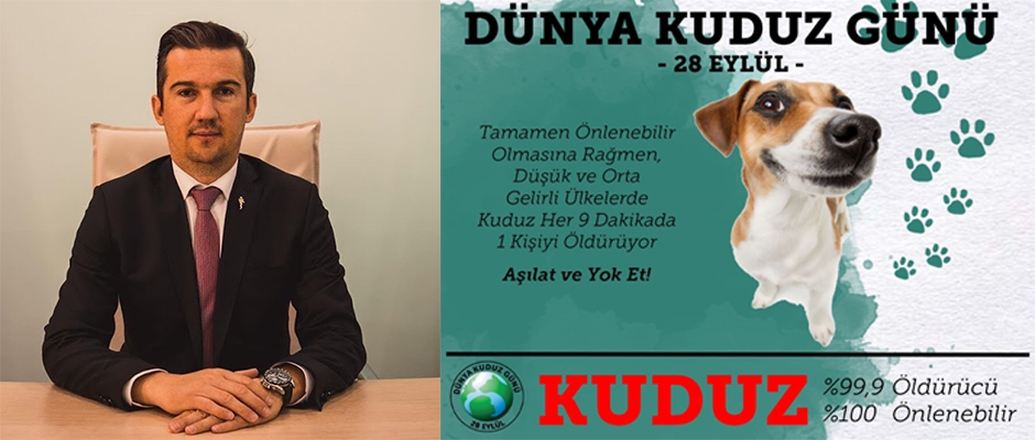 VHO Başkanı Ödül, Bugün “28 Eylül Dünya Kuduz Günü” 