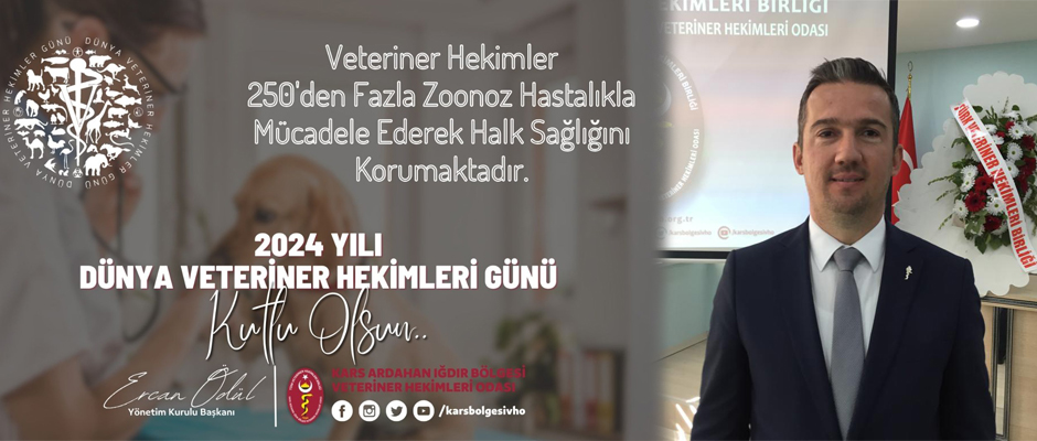 VHO Bölge Başkanı Ödül; Dünya Veteriner Hekimler Günü Kutlu Olsun